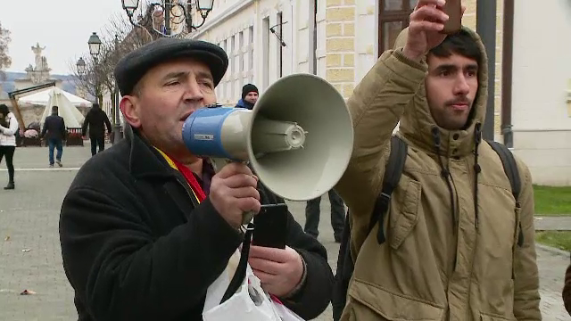 Protest la Alba Iulia