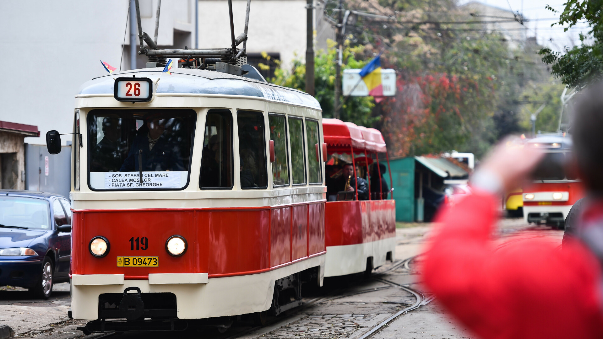 Paradă a tramvaielor de epocă, în Capitală, de Ziua Națională