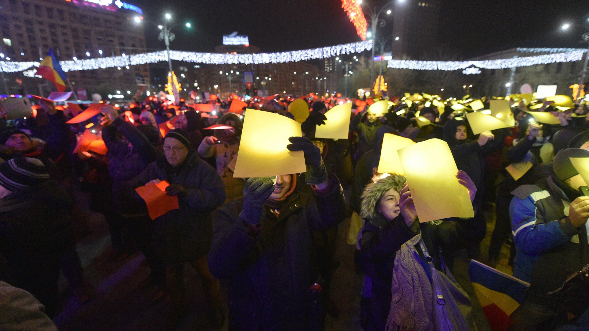 Protest piata victoriei 1 decembrie