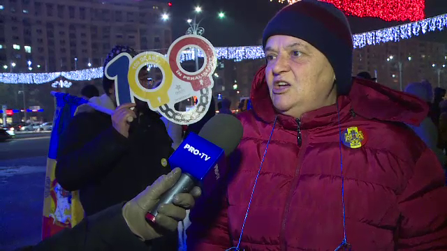 Protest in Piata Victoriei