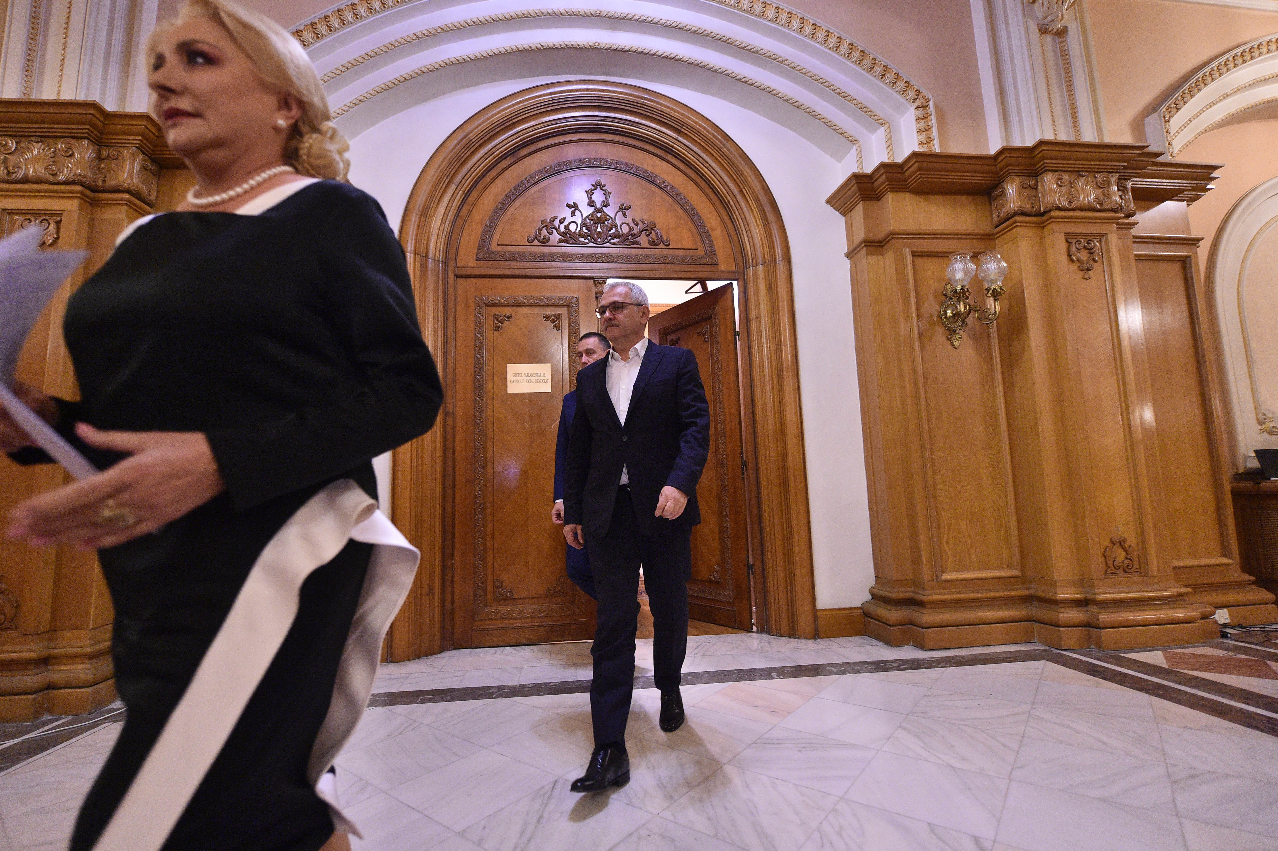 Viorica Dăncilă şi Liviu Dragnea, întâlnire în biroul liderului PSD