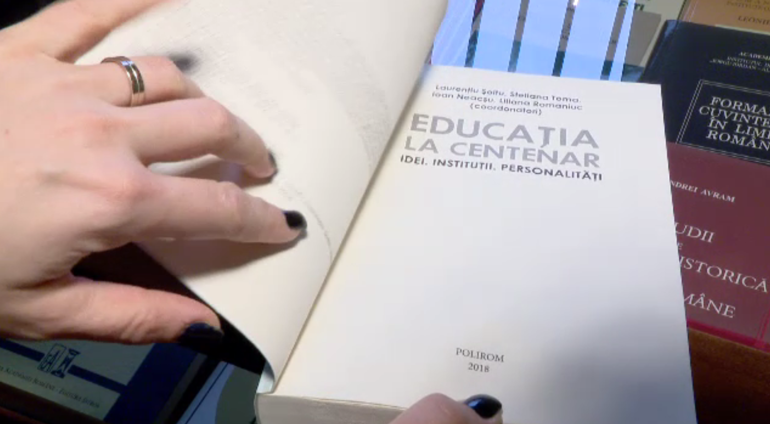 Un volum care pune în evidență valorile şcolii româneşti, lansat la Academia Română