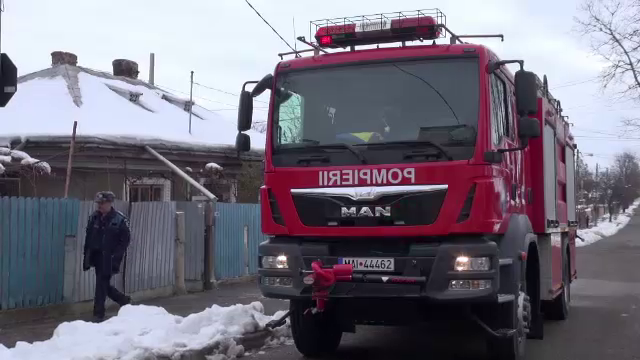 Casa incendiata bacau