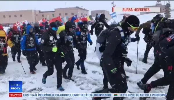 Românul care a alergat 250 km la Polul Sud, la -60 de grade Celsius, pentru o cauză nobilă
