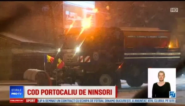 Cod portocaliu de ninsori şi viscol în 8 judeţe. Situaţia din Capitală