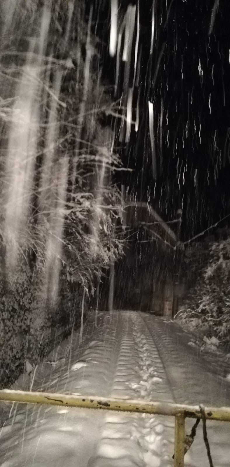 zapada pe calea ferata