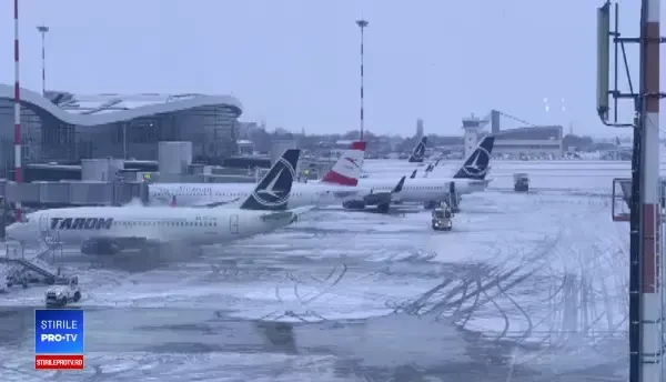 Situația zborurilor, 18 decembrie. Două curse de pe Aeroportul din Sibiu au fost anulate