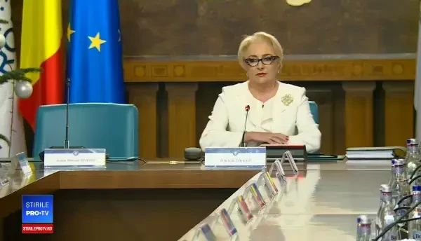 Viorica Dăncilă în ședința de Guvern vineri, 21 decembrie 2018