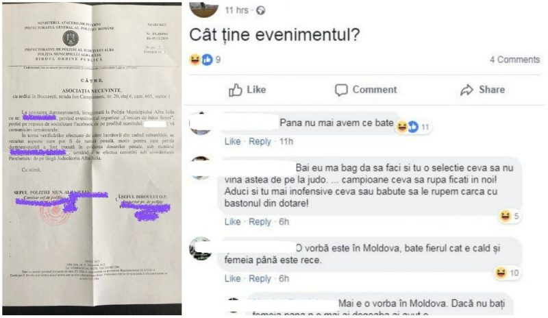 Un tânar care a creat pe Facebook evenimentul ”Concurs de bătut femeia” are dosar penal