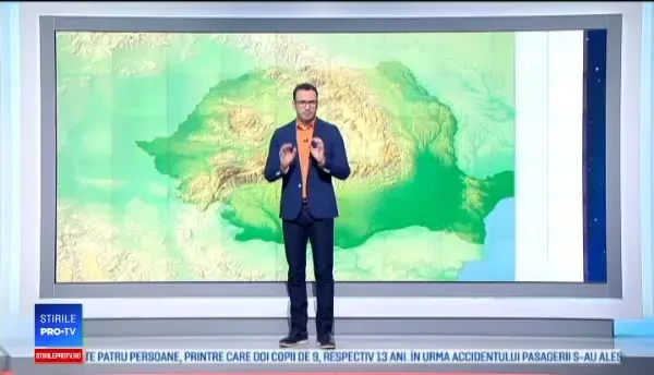 Vânt și lapoviță în mare parte a țării. Zonele în care se va încălzi treptat