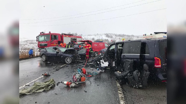 Tragedia românilor întorși de sărbători din Franța. Filmul accidentului cu 5 victime