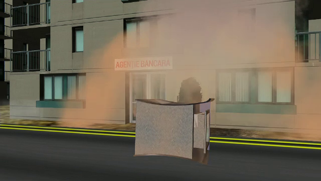 ANIMAȚIE GRAFICĂ. Cum au acționat hoții care au aruncat în aer bancomatul, la Brașov