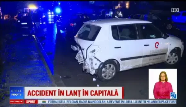 Accident în lanț în București. Patru mașini au fost avariate pe Bvd Nicolae Grigorescu