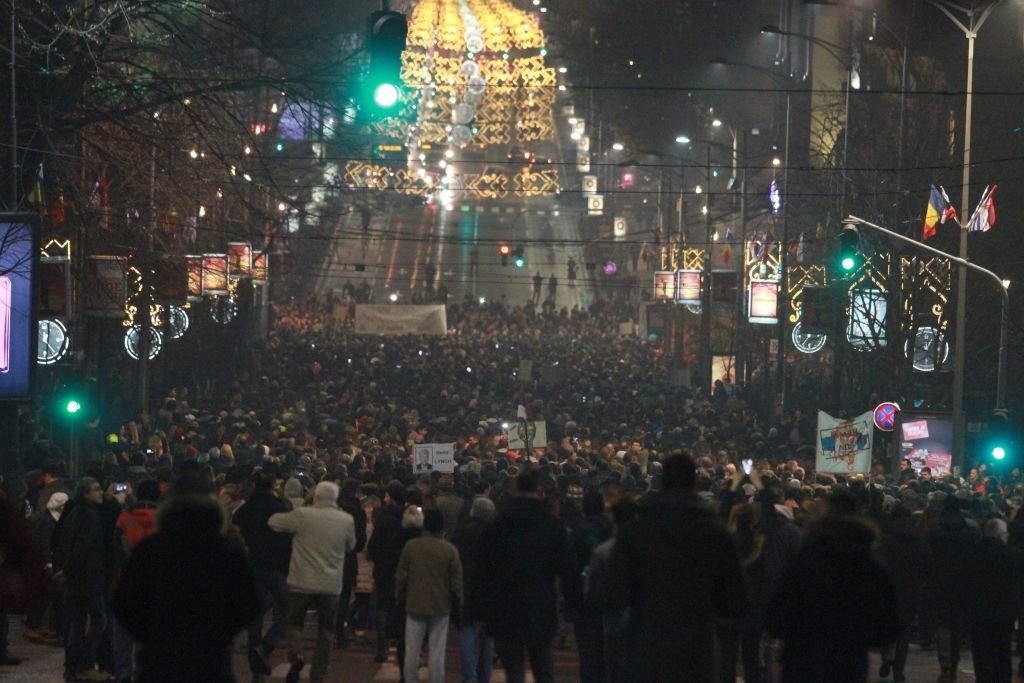 Protest la Belgrad