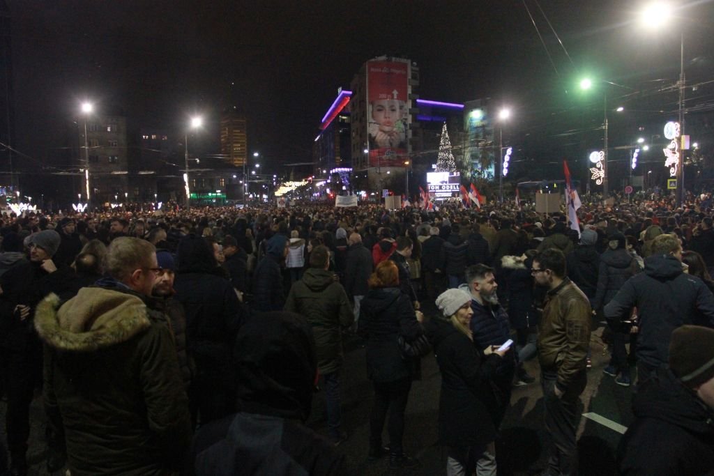 Protest la Belgrad