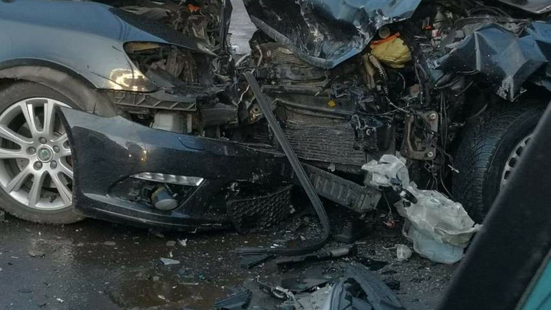 Cum a fost găsit un șofer din Constanța în mașină, după un accident. FOTO