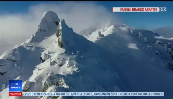 Peisaj ca în basme la munte, oferit de stratul de omăt înghețat: "De pe altă planetă”