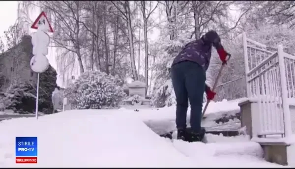 Ger extrem în Europa și Asia. Zona în care temperatura a scăzut până la minus 50 de grade