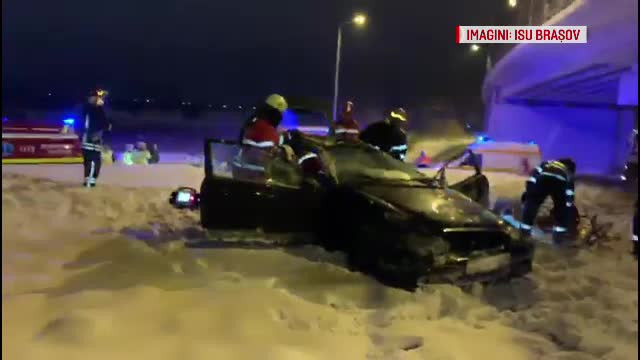 Un tânăr din Braşov şi-a băgat prietenii în spital, cu răni grave, după o manevră greşită