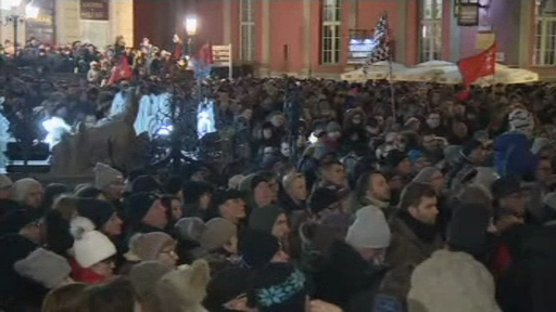 Proteste în Polonia după decesul primarului din Gdansk. Donald Tusk, la manifestări