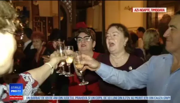 Revelion pe stil vechi, la Timişoara. De ce sparg sârbii paharele