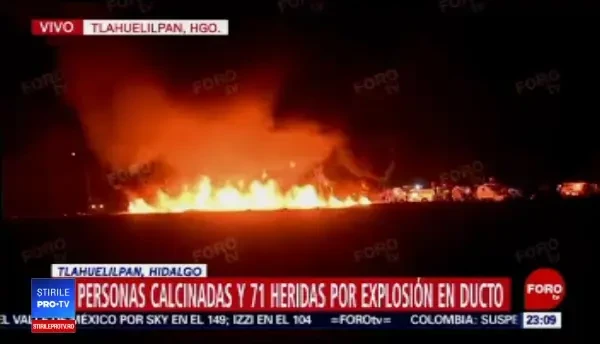 Explozie în Mexic. Cel puțin 21 de oameni au murit, iar alți 71 sunt răniți