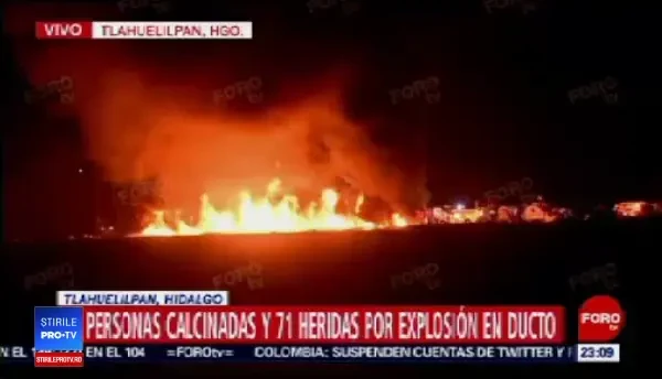 Explozie în Mexic: 66 de morți. Hoții au spart o conductă pentru a fura carburant