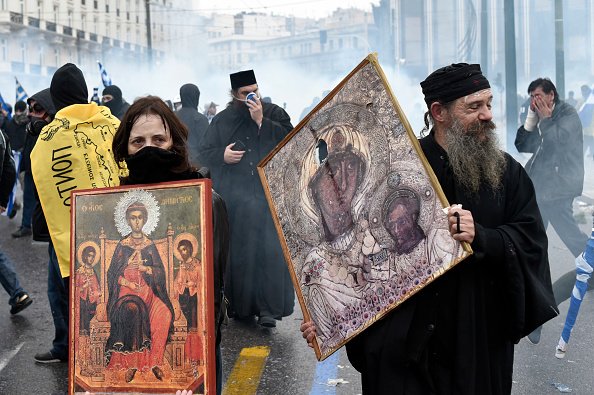 grecia, lupta, strada, proteste, batai, atena, macedonia,