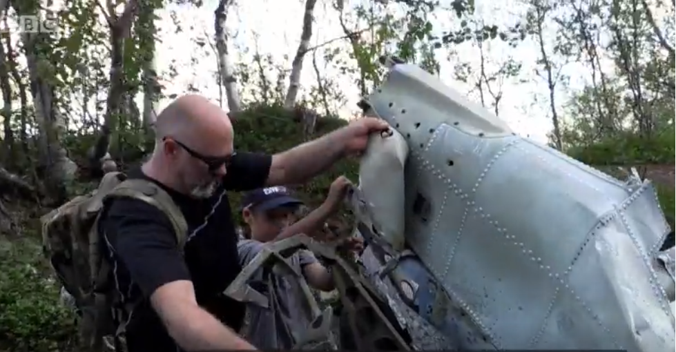 Epava unui avion doborât în Al Doilea Război Mondial, descoperită acum de nepotul pilotului