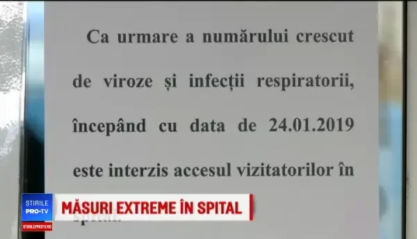 Soluția rudelor pentru a intra în spitale deși e interzis din cauza gripei
