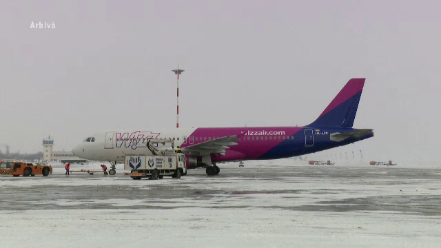 Avion Wizz Air întors la o oră după decolare la Sibiu din cauza unor probleme tehnice