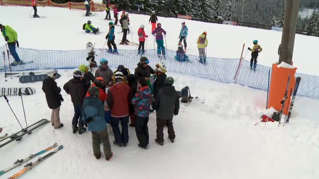 Păltiniș, raiul pasionaților de sporturi de iarnă. Pârtiile sunt ocupate de bicicliști
