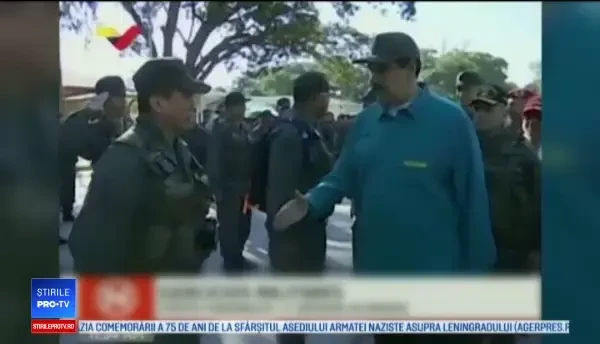 Propagandă cu Maduro și armata. ”Sunteți anti-imperialiști?”; ”Da, președinte!”