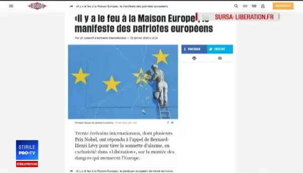 Manifestul a 30 de intelectuali: "Europa e o idee, care se destramă sub ochii noștri"