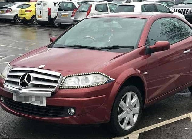 Un șofer și-a camuflat Renault Megane-ul într-un Mercedes: ”Râd cu lacrimi de ore bune”