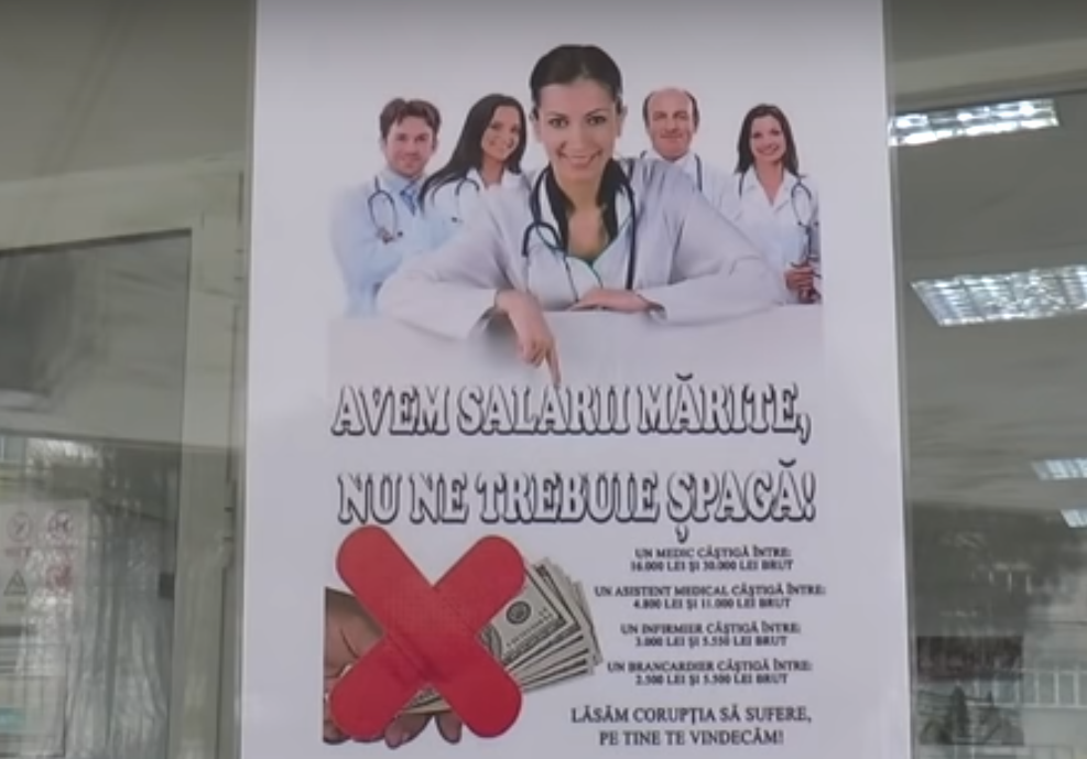 Anunț într-un spital din România: ”Avem salarii mărite, nu ne trebuie șpagă!”