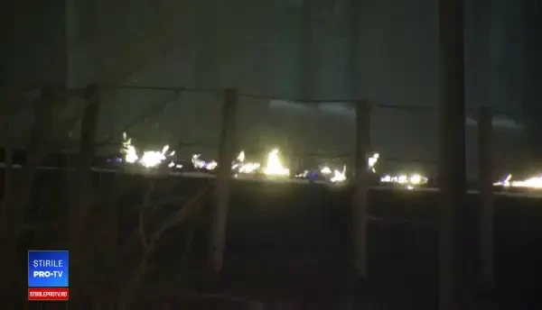 Șinele de tren din Chicago, în flăcări. Explcația neașteptată pentru acest fenomen. VIDEO