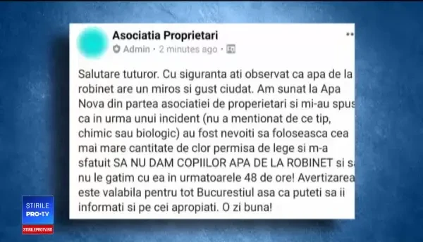 Bucureștenii nu știu ce să mai creadă despre apa potabilă: "M-am panicat pentru copil”