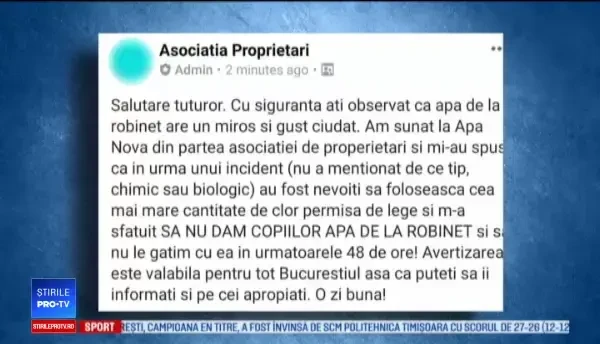 Mesajele contradictorii legate de apă potabilă au speriat mii de bucureşteni. Supermarket-urile, luate cu asalt