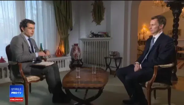 Interviu Știrile ProTV cu Jeremy Hunt. Ce spune despre situaţia românilor din UK după Brexit