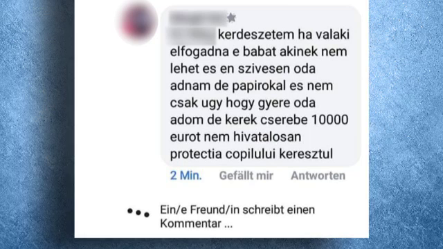 Copil nenascut vandut pe Facebook