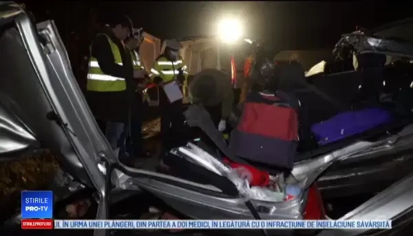 Accident cumplit în Sibiu, soldat cu 2 morți, printre care o tânără de 20 de ani. VIDEO