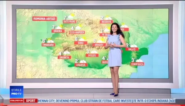 Temperaturi modeste joi în toată țara. Prognoza meteo până duminică