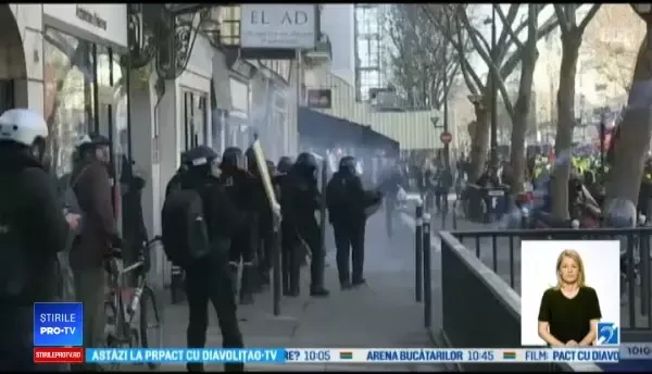 Peste 41.000 de ”veste galbene” în stradă, în Franța. Al 14-lea weekend de proteste