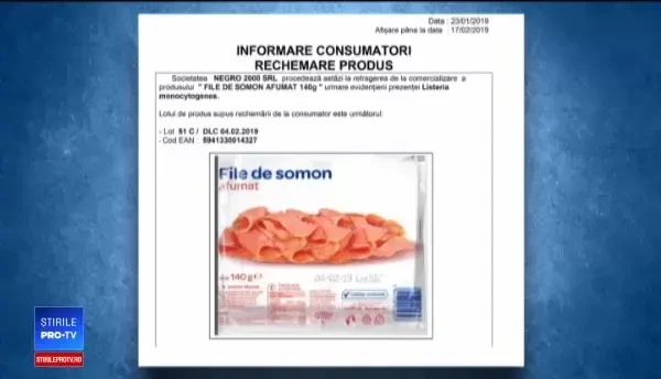 Somonul contaminat cu Listeria, retras din mai multe magazine. Explicaţia producătorilor