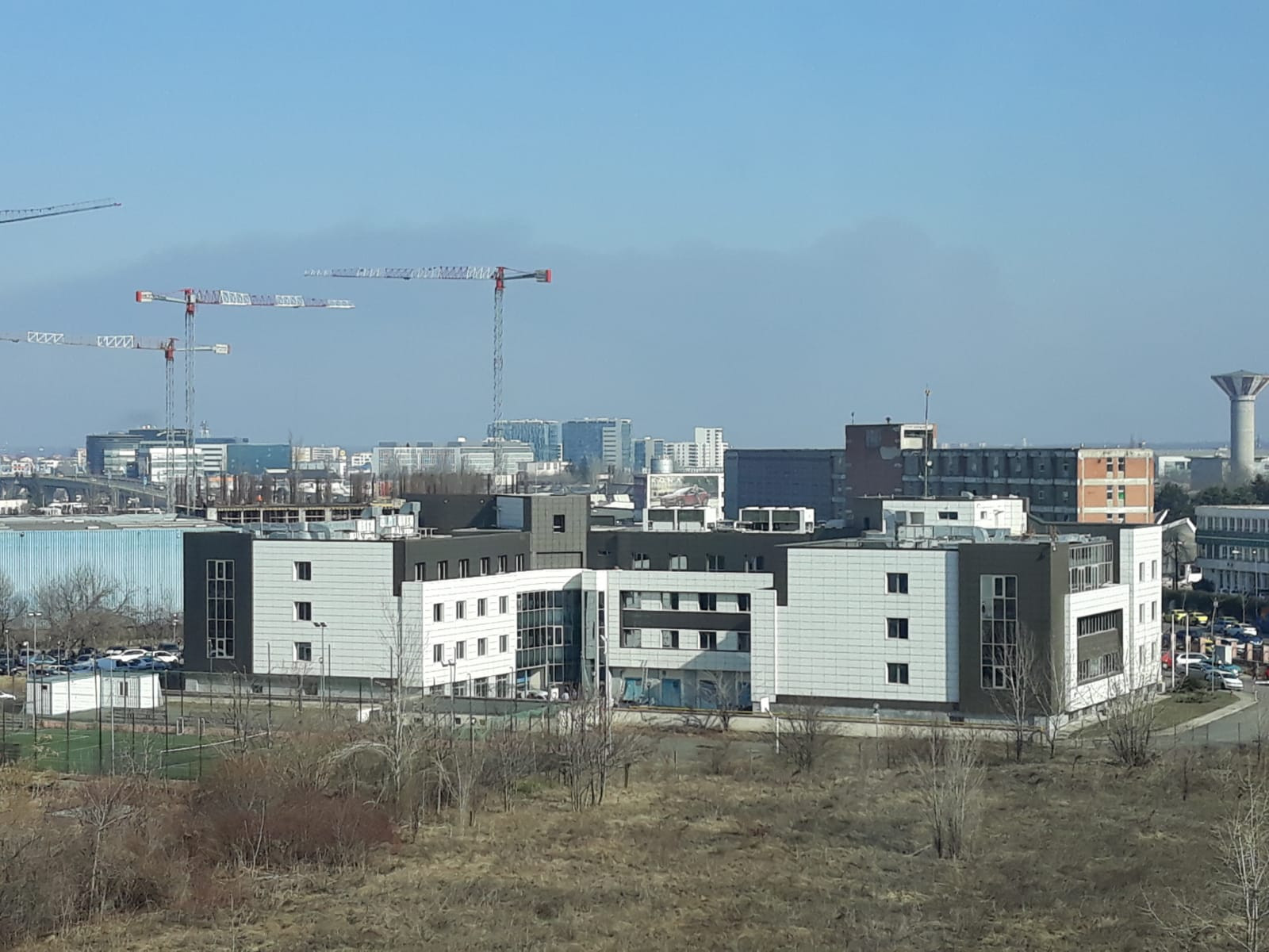 Cum se vede norul de fum din Pipera