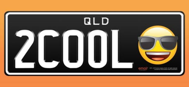 placute inmatriculare, masina, emoji, australia,