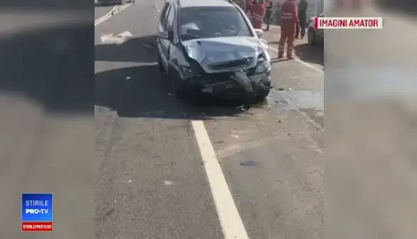 Accident cu 7 răniți în Dolj, inclusiv 3 copiicu vârste între 1 și 7 ani