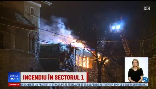 Incendiu de proporţii în sectorul 1 al Capitalei. Pompierii au trimis 16 autospeciale