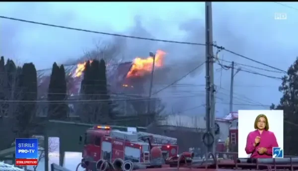 Vila arbitrului Adrian Porumboiu, amenințată de un incendiu puternic: "Ne-am speriat"